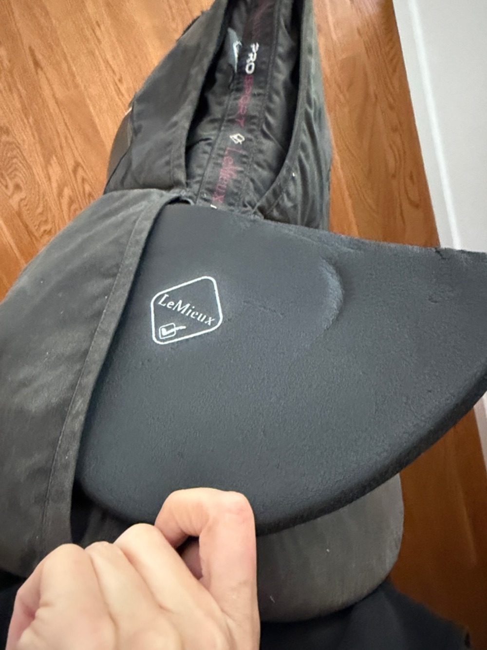 Le Mieux half pad saddle black shimmable equestrian horse - Picture 5 of 5